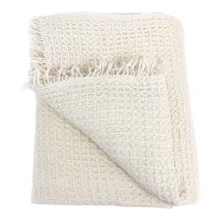Square Pattern Waffle Throw For Sale
