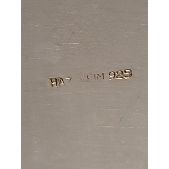 1990s Hazorfim 925 Sterling Silver Etrog Box Hebrew Inscription Vermeil Interior 272g For Sale - Image 5 of 18
