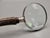 Antique English Sterling & Natural Stag Horn Hand Magnifying Glass For Sale - Image 11 of 12