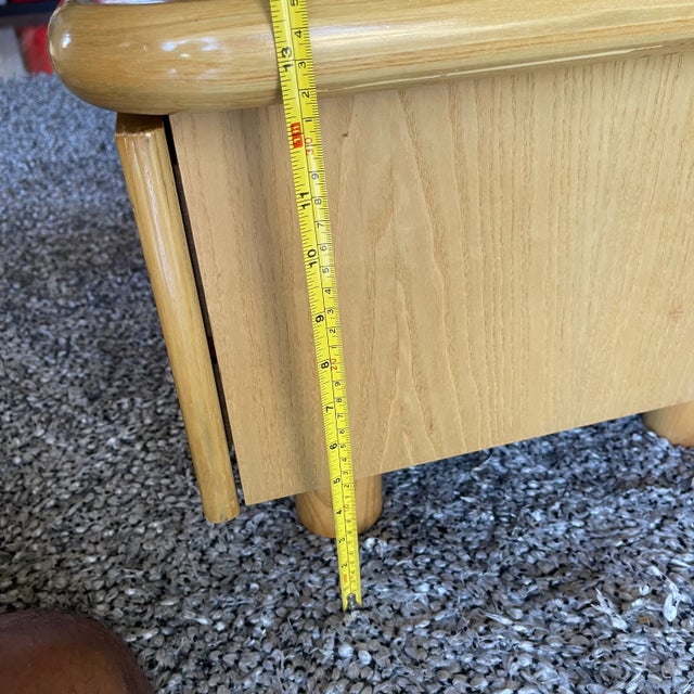 1950s Mid-Century Modern Wooden Bedside Tables - a Pair For Sale - Image 11 of 13