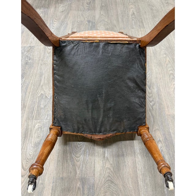 Antique Victorian Eastlake Carved His and Hers Parlor Chairs - Pair For Sale - Image 11 of 11