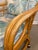 Wood 1980s Vintage Lane Venture Rattan and Bamboo Swivel Chairs - A Pair For Sale - Image 7 of 9