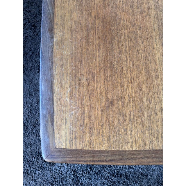 Mid century modern (1960s) teak square G Plan coffee table. Tapered legs. G Plan sticker intact.
