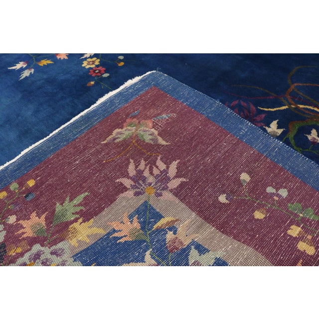 Early 20th Century Antique Chinese Art Deco Rug - 08'09 x 11'06 For Sale - Image 5 of 7