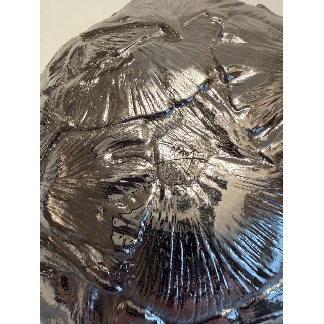 Early 21st Century Michael Aram Gingko Catchall / Nut Bowl - 6.25” For Sale - Image 5 of 5