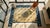 1920s Beige Minimalist Open Field Antique Chinese Peking Carpet 8' X 9'6'' Knotted Wool Rug For Sale - Image 11 of 12