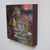 Figurative Remembrance by Lisa Fricker | Oil on collage panel Portrait of a face reflecting in water at sunset For Sale - Image 3 of 3