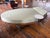 Custom Palms Hotel Las Vegas Daybed – Sculptural Oval Form With Integrated Side Tables & Caster Base For Sale In Chicago - Image 6 of 16