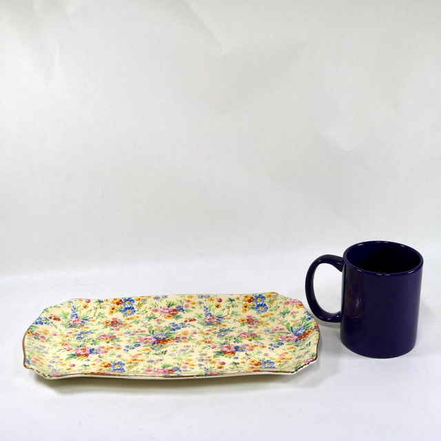 Vintage Royal Winton Grimwades "Floral Feast" Chintz Rectangular Serving Tray For Sale - Image 10 of 10