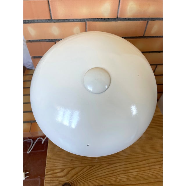 Bauhaus German White Painted Brass Desk Lamp from Helo Leuchten, 1950s For Sale - Image 10 of 17