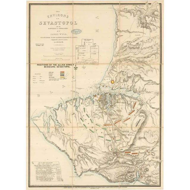 Map of the Siege of Sevastopol For Sale