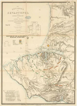 Map of the Siege of Sevastopol