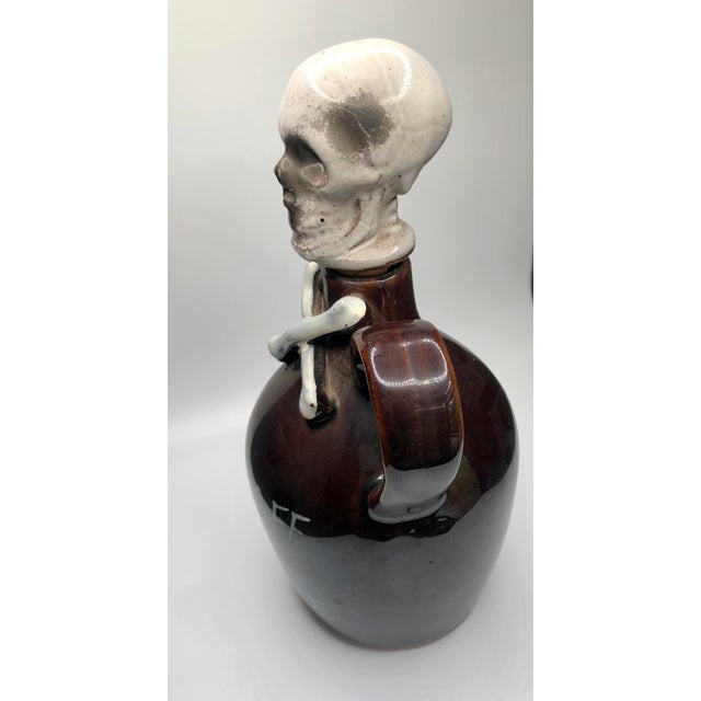 Skull and Bones Poison Rum Bottle Decanter Mid Century For Sale - Image 10 of 12