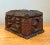 Wood Vintage Tramp Art Wood Box For Sale - Image 7 of 12