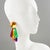 Kaso Massive Multicolor Acrylic Resin Clip Earrings- Set of 2 For Sale In Atlanta - Image 6 of 7
