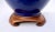 19th Century Antique Chinese Porcelain Bottle Shape Cobalt Blue Table Lamp For Sale - Image 5 of 8