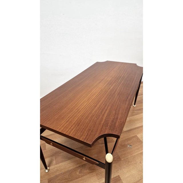 Vintage Coffee Table in the style of Silvio Cavatorta, 1960s For Sale - Image 4 of 11
