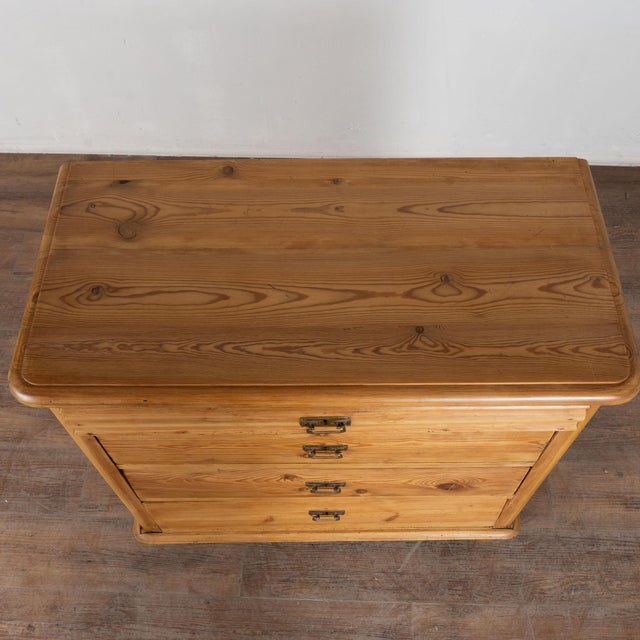 19th Century Four Drawer Pine Chest of Drawers, Denmark For Sale - Image 4 of 13
