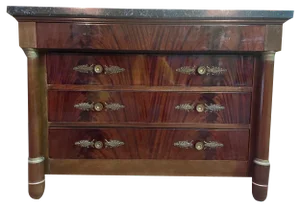 Empore Style Chest of Drawers in Mahogany