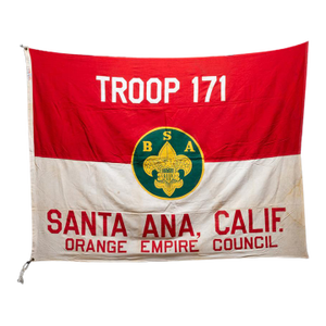Vintage Boy Scouts Flag Troop, Santa Ana California c.1940