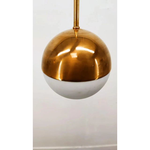 Brass Half Sphere Suspension For Sale - Image 5 of 9