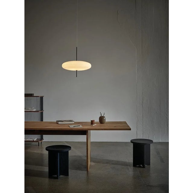 Black Hardware 2065 Ceiling Lamp with White Diffuser by Gino Sarfatti for Astep For Sale - Image 13 of 18