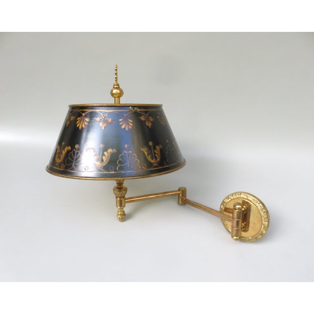 Bouillotte Wall Lights in Bronze Gilded, France, 1970s, Set of 2 For Sale - Image 10 of 18