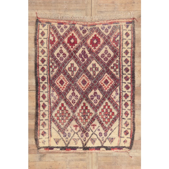 Vintage Beni Ourain Moroccan Rug, 05'10 X 07'09 For Sale - Image 10 of 10