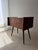 Mid-Century Drop-Front Chest in Walnut with Brass Handles For Sale - Image 12 of 16