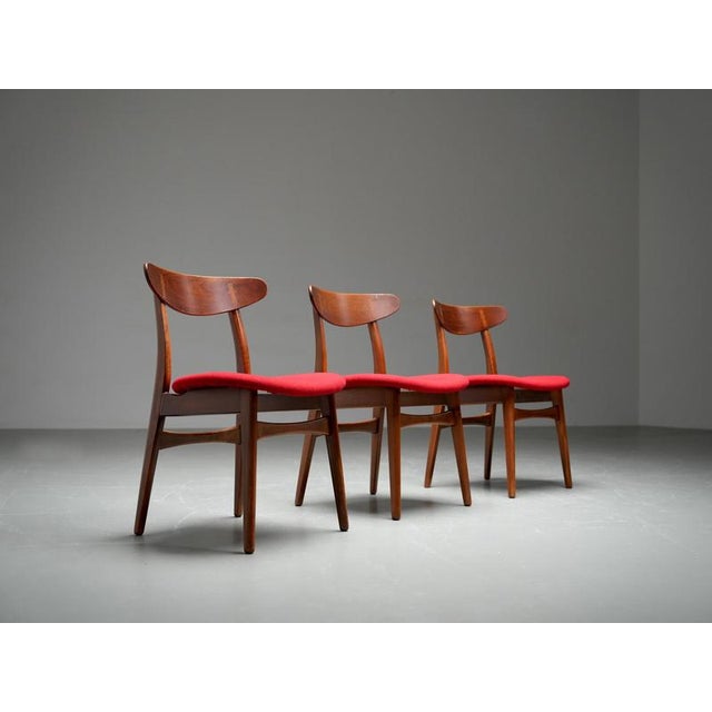 CH30 Chairs attributed to Hans J. Wegner, Denmark, 1960s, Set of 3 For Sale - Image 3 of 16