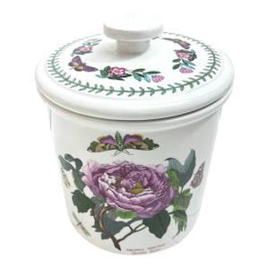 Vintage Portmeirion Botanical Peony Ceramic Canister Jar