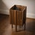 Solid Wood Slatted Planter Box, 9 X 9 X 24 For Sale - Image 9 of 9