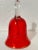 Vintage 20th Century Crystal & Glass Red Holiday Bells- Set of 3 For Sale In Orlando - Image 6 of 12