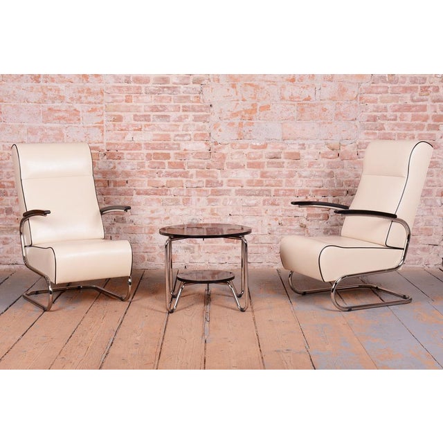 Bauhaus Armchair FN24 in Chrome and Leather attributed to Mücke-Melder, Czech, 1930s For Sale - Image 13 of 16