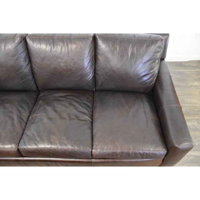 Stickley Leather Sofa and Ottoman a Pair Chairish