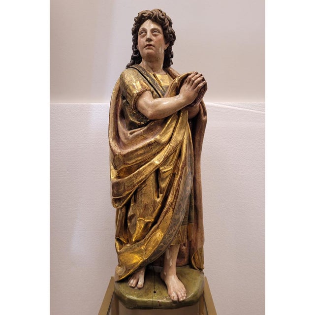 Castilian Artist, Saint John the Evangelist, 1580, Sculpture Carving For Sale - Image 3 of 18