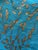 1960s Vintage Vera Neumann Pure Silk Scarf, Turquoise and Bronze Botanical Print, Signed Vera, 16" X 16" For Sale - Image 5 of 6