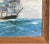 Vintage Mid Century Maritime Clipper Ship Framed Original Seascape Oil Painting For Sale - Image 10 of 13
