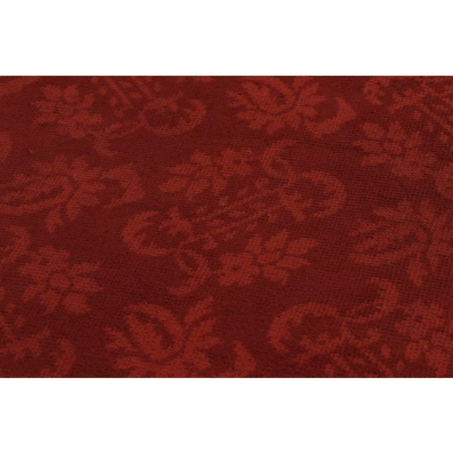 Antique Dutch Art Deco Rug, Rich Red With Floral Damask - Rug & Kilim For Sale In New York - Image 6 of 10