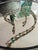 Vintage Michael Anthony 14K yellow gold emerald and diamond bar-link tennis bracelet, approximately 7 inches long and...