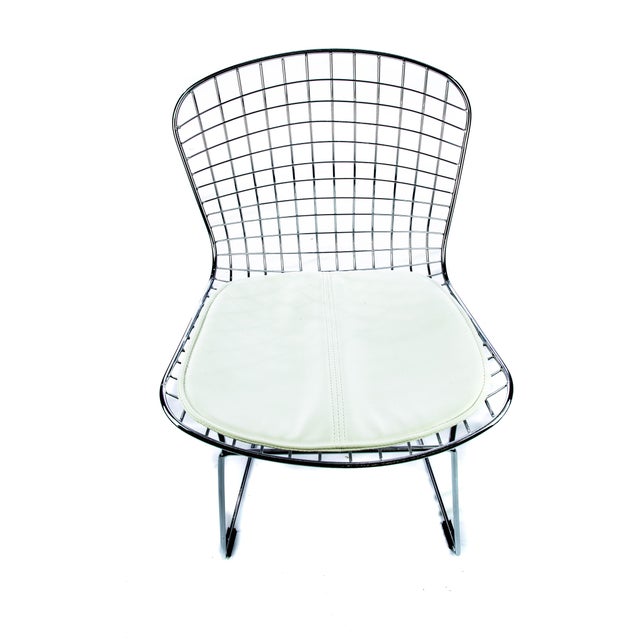 Enjoy the airy, simplicity of the modern chrome mesh chair in the style of Betoria. Built with a solid chrome steel frame,...