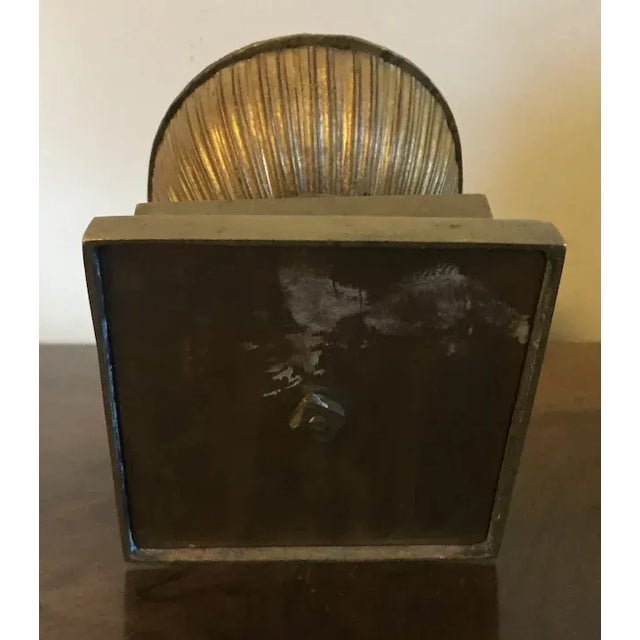 19th Century Antique 19th Century French Empire Gilt Bronze Dolphin & Sea Shell Inkwell For Sale - Image 5 of 13