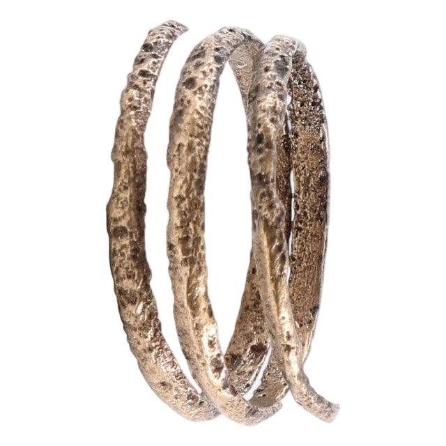 VIKING WARRIOR’S COIL RING, 10th CENTURY AD, SIZE 7 3/4 For Sale