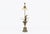 Hollywood Regency Brass Palm Leaf Double Socket Table Lamp, Europe, 1960s For Sale - Image 12 of 12