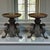 Pair of Renaissance Revival Bronze Rose Bowl ~ Pillar Candle Stands, originally designed as supports for oil lamps and...