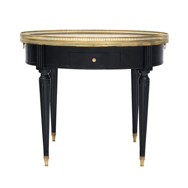 Late 19th Century Louis XVI Style, French Antique Bouillotte Side Table For Sale - Image 5 of 9