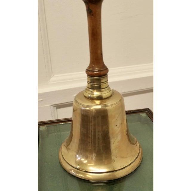 Antique Brass Hand Bell For Sale - Image 3 of 7