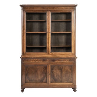 Large Italian Walnut Cabinet, 19th Century For Sale