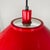 Italian Modern Conical Pendant in Red and White Metal, 1970s For Sale - Image 12 of 16