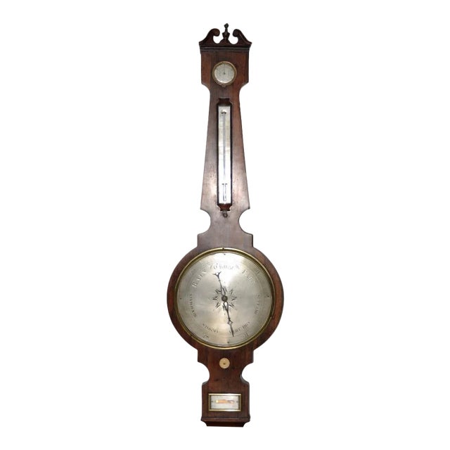 19th Century Walnut Cased Barometer For Sale